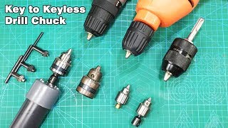 How to replace key chuck to keyless drill chuck [upl. by Juanne]