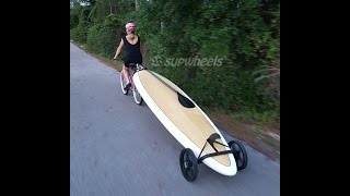 SUP Wheels Bike SUP Board Trailer [upl. by Nadler]