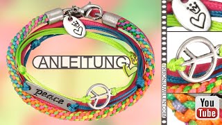 VideoBastelanleitung für ein Scoubidou Makramee Armband von kronjuwelencom [upl. by Nivel]