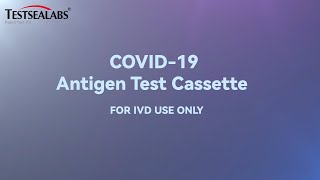 Testsealabs COVID19 Antigen Test Cassette Nasal Swab [upl. by Shandee]