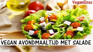 VEGAN BUDGET MAALTIJD MET SALADE EN PASTA🥗🍝 [upl. by Korb576]