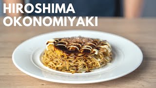 How to make Hiroshima Okonomiyaki at home Okonomiyaki Hiroshima Style [upl. by Irbua]