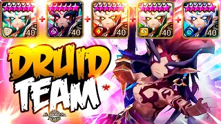 WTF TEAM with QUINTUPLE DRUID  Summoners War [upl. by Lose111]