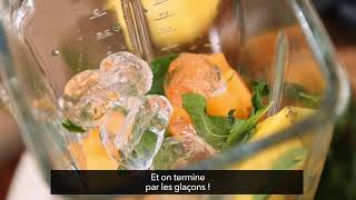 Recette de Smoothie vitaminé Melon Ananas menthe [upl. by Skutchan]