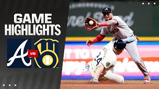 Braves vs Brewers Game Highlights 72924 [upl. by East]