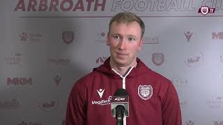 Arbroath 0  3 Dundee United  Innes Murray Post Match Interview [upl. by Nahtnanhoj]