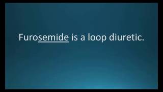 How to pronounce furosemide Lasix Memorizing Pharmacology Flashcard [upl. by Ellednahs76]