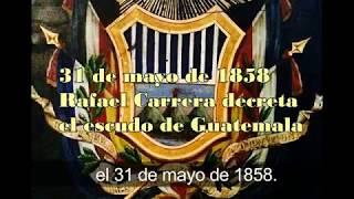 31 de mayo de 1858 Rafael Carrera decreta el Escudo de la República de Guatemala [upl. by Lacefield]