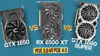 GTX 1650 vs RX 6500 XT vs GTX 1660 SUPER ОБЗОР И ТЕСТ  ТЕСТ RX 6500 XT PCIe 30 vs 40 [upl. by Sundberg993]