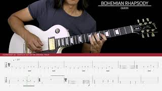 Bohemian Rhapsody Solo Guitar Cover  Queen 🎸 Tabs [upl. by Ahsemit]