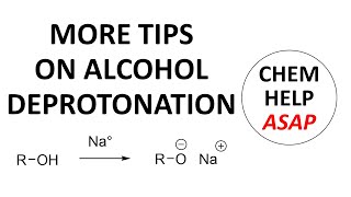 more details on making alkoxides by alcohol deprotonation [upl. by Olnay]