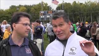 Bethel coach Steve Johnson interview after Augsburg win [upl. by Eylhsa]