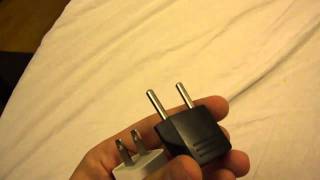 How to switch a power adapter plug style American and European [upl. by Hsaka]