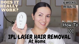 I TRIED ROSESKINCO LUMI IPL LASER HAIR REMOVAL For 6 Weeks Does it Work 4 Everyone Painful [upl. by Lonne408]