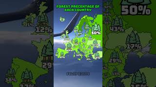 Forests in Europe shorts geography mapping mapper map viral country europe [upl. by Stormy]