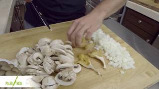 Garlicky Beef with Basil and Mushrooms  Paleo Cooking with Nick Massie [upl. by Alius]