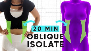 20 Minute Waist Shaping Workout  at home exercises for sleek obliques [upl. by Eurydice]