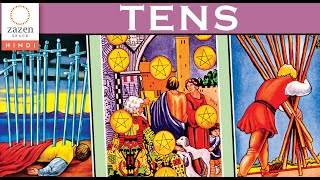 How to Read the Ten  Tarot Cards  Hindi [upl. by Nolrak]