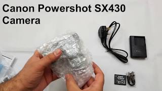 Canon Powershot SX430 20MP 45x Zoom Bridge Camera Unboxing and Review [upl. by Eillime82]