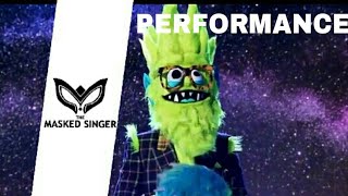 Thingamajig Sings quotEasyquot by Commodores  The Masked Singer  Season 2 [upl. by Karlow138]