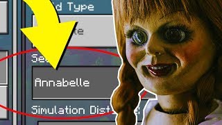 Minecraft quotANNABELLEquot World Scary Annabelle Doll 3AM Challenge Minecraft Seed [upl. by Aikenat509]