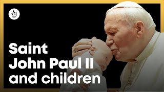 Saint John Paul II and children [upl. by Penelopa305]