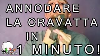 ANNODARE LA CRAVATTA SEMPLICE MODO PER FARE IL NODO ALLA CRAVATTA IN 1 MINUTO  FoodVlogger [upl. by Negeam647]