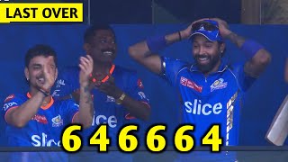 Romario Shepherd Shocking Last Over Batting 6 Ball 6 Boundaries  Mi Vs Dc Highlight [upl. by Vern512]