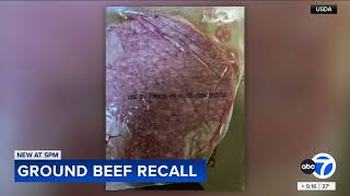 Nearly 7K pounds of ground beef recalled over E coli risk [upl. by Ymereg]