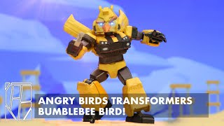 ANGRY BIRDS TRANSFORMERS BUMBLEBEE BIRD  Custom BLOKS Kit Video Showcase [upl. by Chuu127]