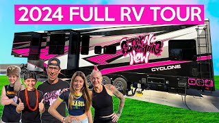 FULL RV TOUR Massive RV that FullTime family of 5 lives in [upl. by Kannry]