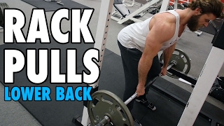 Rack Pulls  Lower Back  HowTo Exercise Tutorial [upl. by Nylorac56]