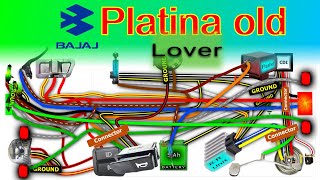 Bajaj Platina Full Bike Wiring Diagram Old Model [upl. by Ginger240]