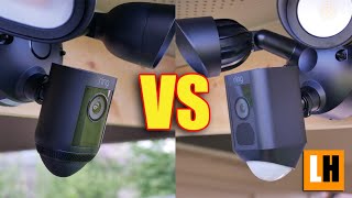 Ring Floodlight Cam Pro VS Wired Plus  Comparing Rings Floodlight Cameras  Which ONE is WORTH IT [upl. by Irrek]