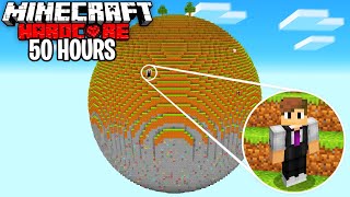 I Survived 50 HOURS on a SPHERE in Minecraft Hardcore [upl. by Neelahtak410]