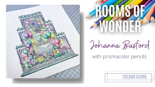 Colour Along  Rooms of Wonder by Johanna Basford [upl. by Kerwinn30]