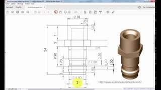 Pm004 Construction pièce mécaniqueAnschlussnippeltabellengesteuert11 avec solidworks 2013 [upl. by Eveivaneg]