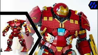 The BIGGEST Lego Mech Alt Build Ever  Mark 44 Hulkbuster MOC  Lego 76210 Alternate Build [upl. by Sherline]