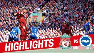 Highlights Liverpool 40 Brighton  Reds wrap up Premier League season with a win [upl. by Mariel]