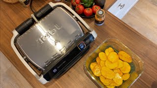 Kartoffelscheiben aus NicerDicer im Tefal OptiGrill [upl. by Minette]