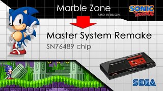 Sonic The Hedgehog Genesis  Marble Zone Remake for Master System  NBXP 2019 [upl. by Tychonn420]