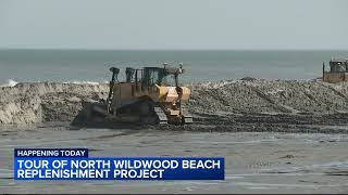 Tour of North Wildwood beach replenishment project [upl. by Luamaj33]