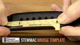 Acoustic Guitar Bridge Template Demo [upl. by Ribaj940]