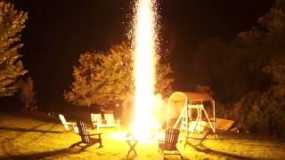 1000 sparkler rocket  bomb  torch  fountain  volcano  what ever you want to call it [upl. by Nynnahs468]