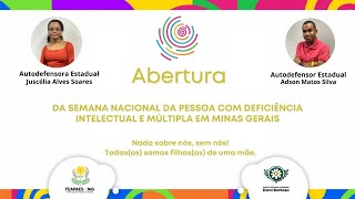 ABERTURA DA SEMANA NACIONAL DA PESSOA COM DEFICIÊNCIA INTELECTUAL E MÚLTIPLA [upl. by Colwin]