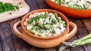 Best Risotto With Asparagus Recipe [upl. by Annaesor]