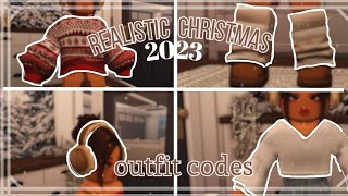 REALISTIC Bloxburg Winter and Christmas Outfit codes  Outfit Codes  Roblox [upl. by Enelrae]