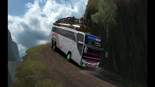 OVERLOADED BIG BUS ON THE WORLDS MOST DANGEROUS ROADSEurotrucksimulator2 [upl. by Yzeerb]