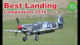 RC Plane Only Best Landings Compilation 2016  RC Plane Video Channel [upl. by Alexandro]