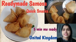 Readymade Samosa in UK 🇬🇧 Super tasty  Quick Snacks  AruAdarsh Vlog [upl. by Akym]